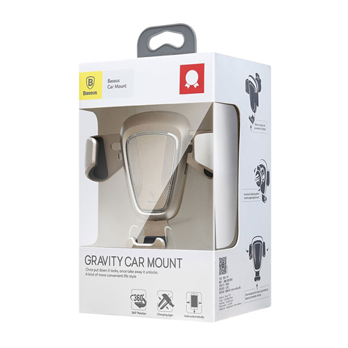 Baseus Gravity držač za mobilni telefon (Gold) 3 Baseus Gravity držač za mobilni telefon (Gold)