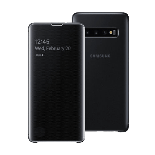 Samsung S10 Clear View futrola (Black)