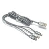 USB Data kabli 3 u 1 Ldnio LC85 (Silver)