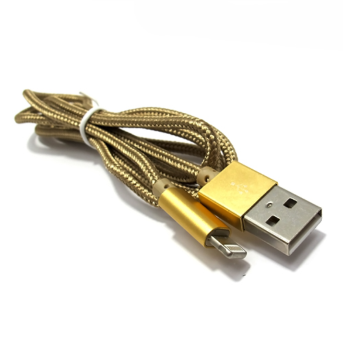 USB iPhone Data kabli Ldnio LS08 1m (Gold)