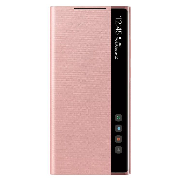 Samsung Note 20 Clear View futrola (Copper Brown) - Mgs Mobil Niš