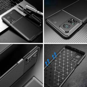 Samsung A52 futrola Carbon Defender (Black) - Mgs mobil Niš