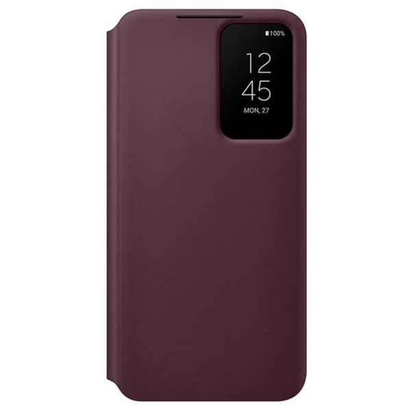 Samsung S22 Plus Originalna Clear View futrola (Burgundy) - Mgs Mobil