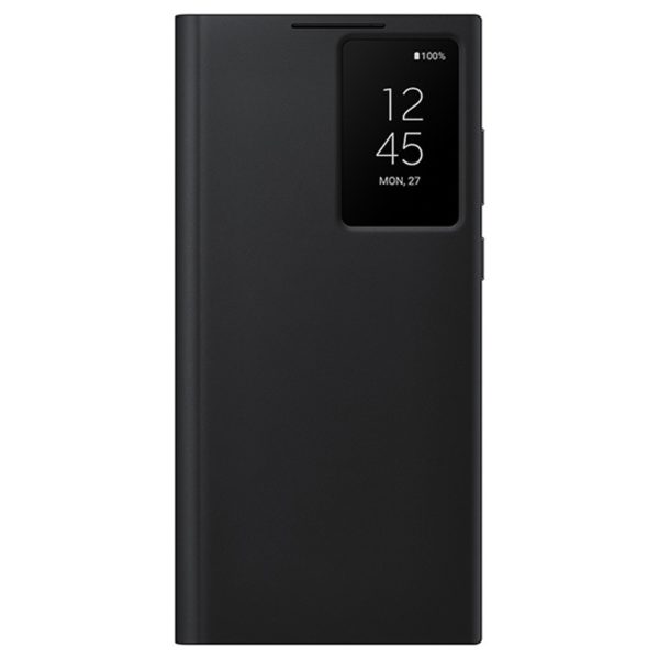 Samsung S22 Ultra Originalna Clear View futrola (Black) - Mgs Mobil Niš