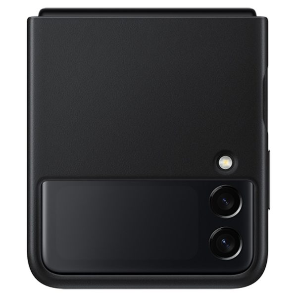 Samsung Z Flip 3 kožna futrola (Black) - Mgs Mobil Niš