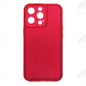 iPhone 14 Pro Clear color silikonska futrola (Red) - Mgs mobil Niš