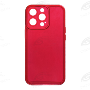 iPhone 13 Pro Clear color silikonska futrola (Red) - Mgs mobil Niš