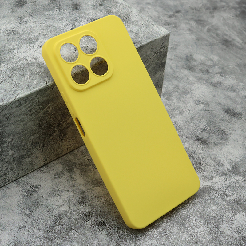 Honor X8a silikonska futrola Gentle Color (Yellow) - Mgs mobil Niš