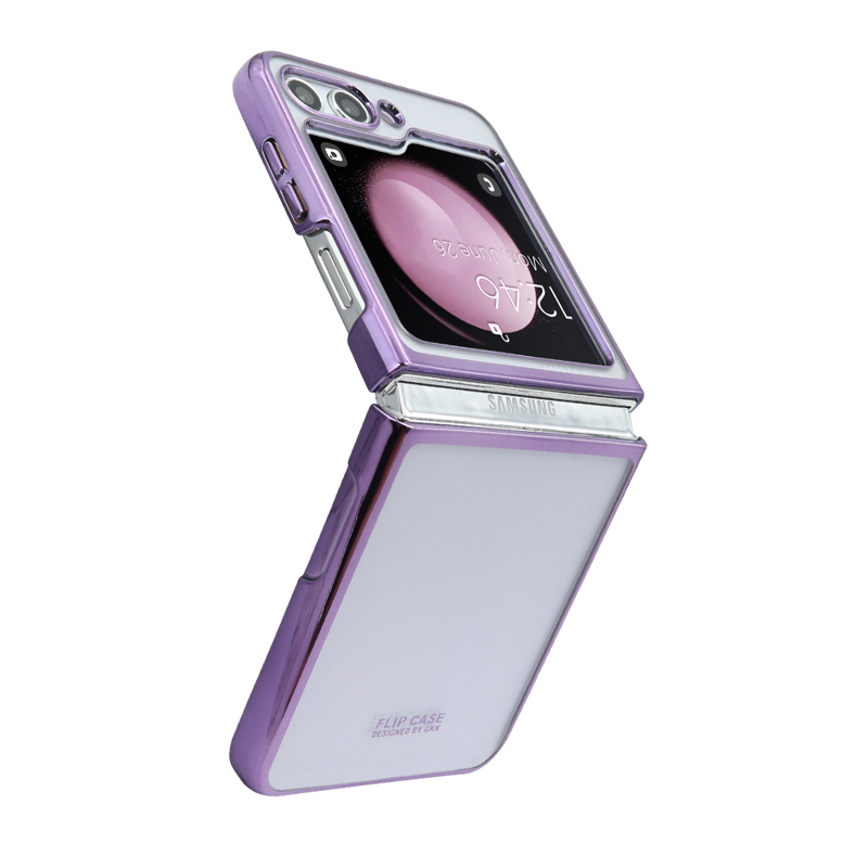 Samsung Z Flip 5 Lines silikonska futrola (Purple) - Mgs mobil Niš