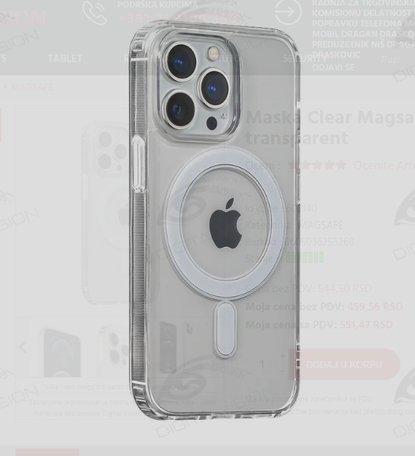 iPhone 15 Pro Magsafe silikonska futrola - Mgs mobil Niš