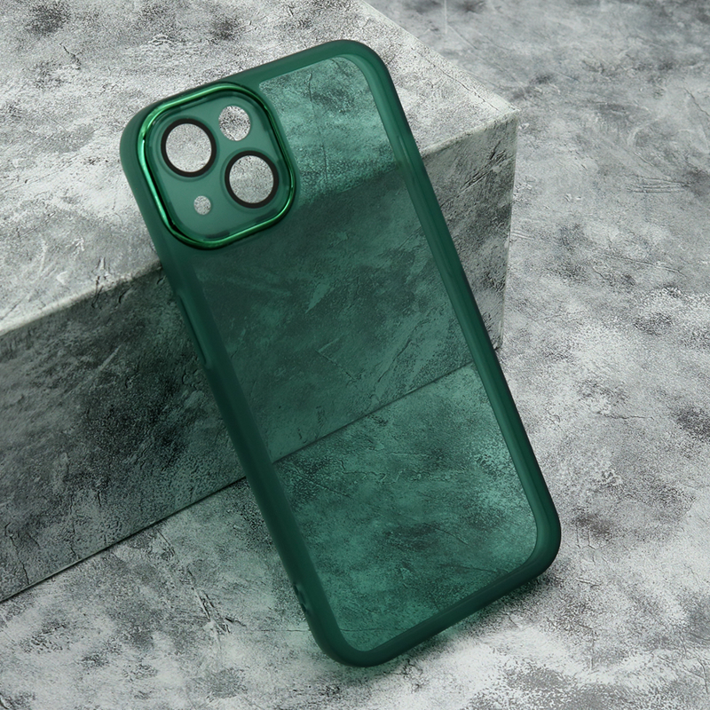 iPhone 13 Clear color silikonska futrola (Green) - Mgs mobil Niš