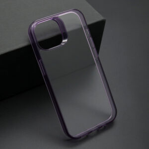 iPhone 15 Color Frame silikonska futrola (Puple) - Mgs mobil Niš