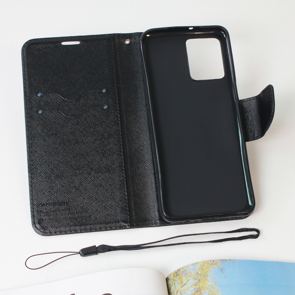 Motorola G14 futrola na preklop Mercury (Black) - Mgs mobil Niš