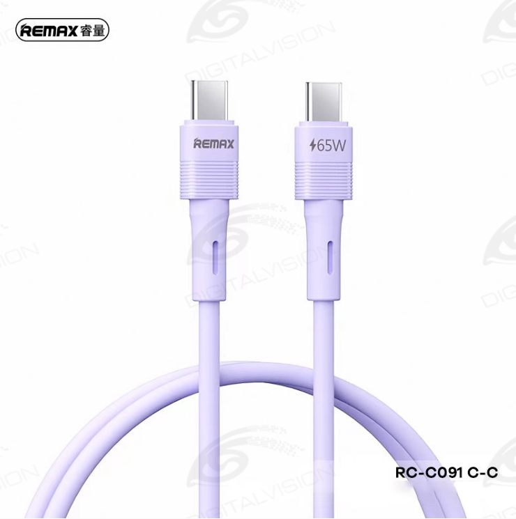 USB kabal Remax RC-C091 65W Tip C na Tip C (Purple)