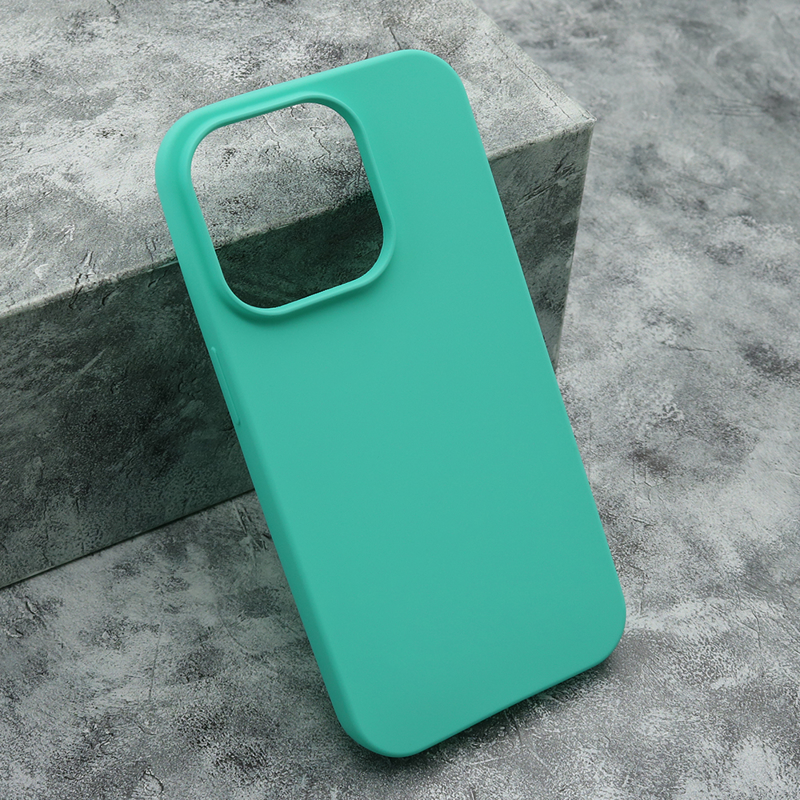 iPhone 15 Pro silikonska futrola Gentle Color (Tirkiz) - Mgs mobil