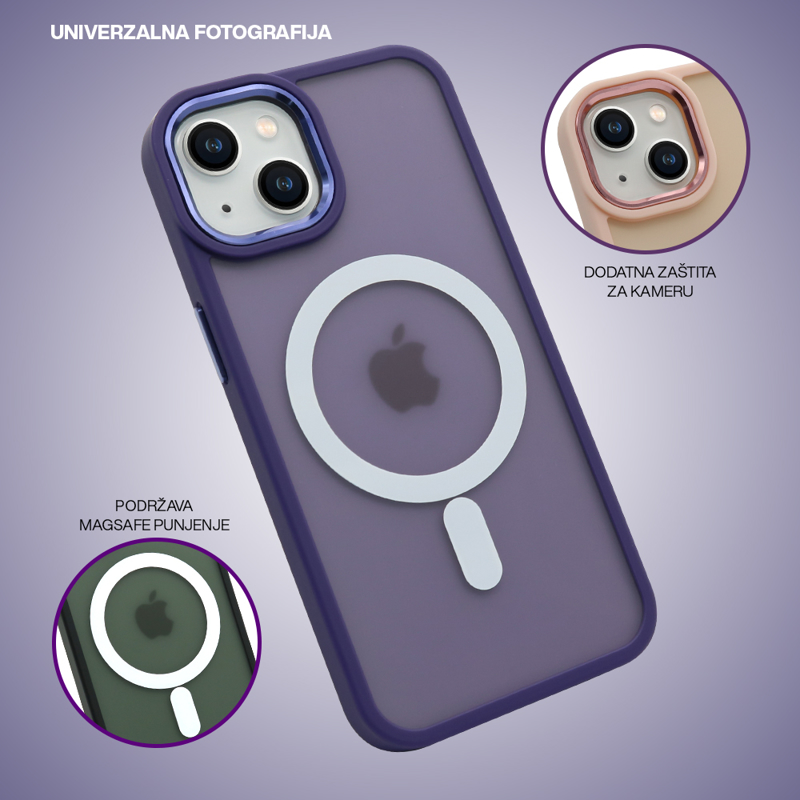 Providna roze silikonska maska sa dodatnim ojačanjem za kameru. Na poleđini se nalaze magneti za magsafe punjenje. Napravljena je od kvalitetnog fleksibilnog prozirnog silikona u roze boji. Odaberite futrolu za telefon u svojoj omiljenoj boji ili od materijala kao što su plastika, silikon, guma ili prava koža. Prilagodite novu futrolu svojim potrebama i stilu. Pogledajte i našu bogatu ponudu dodatne opreme za telefone.