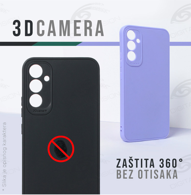 Samsung A55 3D Soft silikonska futrola (Purple) - Mgs mobil Niš