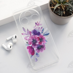 Redmi 14C silikonska futrola Flowers (Print) - Mgs mobil Niš