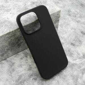 iPhone 16 Pro silikonska futrola Gentle Color (Black) - Mgs mobil Niš
