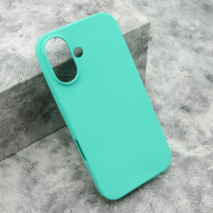 iPhone 16 silikonska futrola Gentle Color (Tirkiz) - Mgs mobil Niš