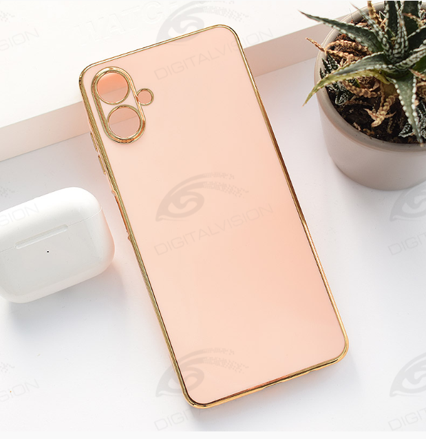 Samsung A06 silikonska maska Electroplated (Pink) - Mgs mobil Niš