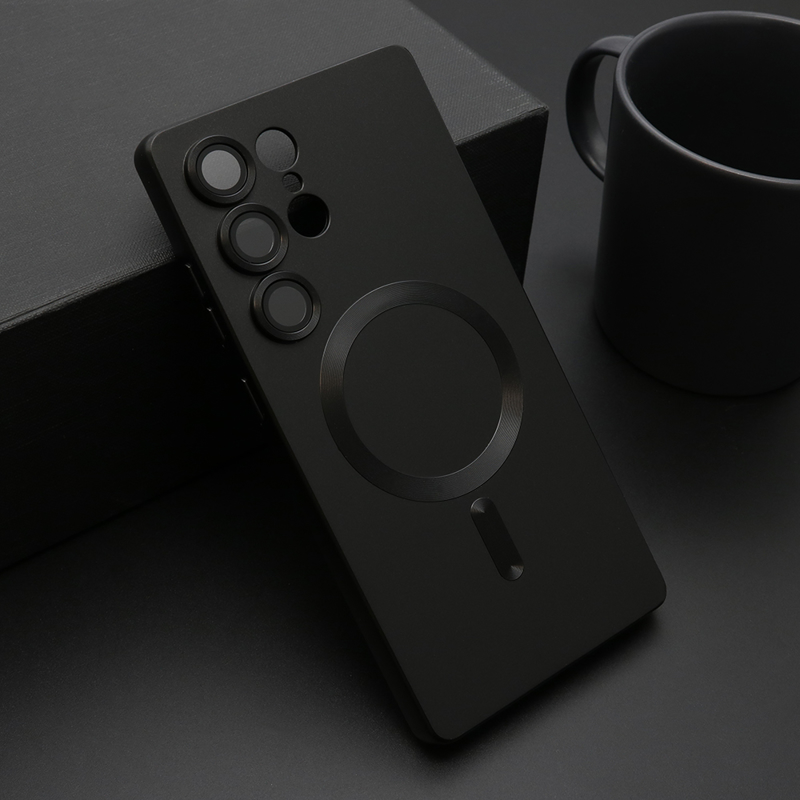 Samsung S25 Ultra Elegant magsafe futrola (Black) - Mgs mobil Niš