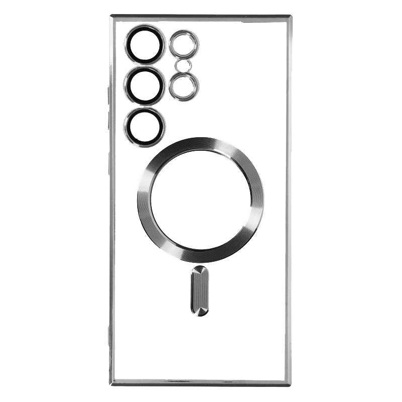 Samsung S25 Ultra Silikonska Magsafe futrola (Silver) - Mgs mobil