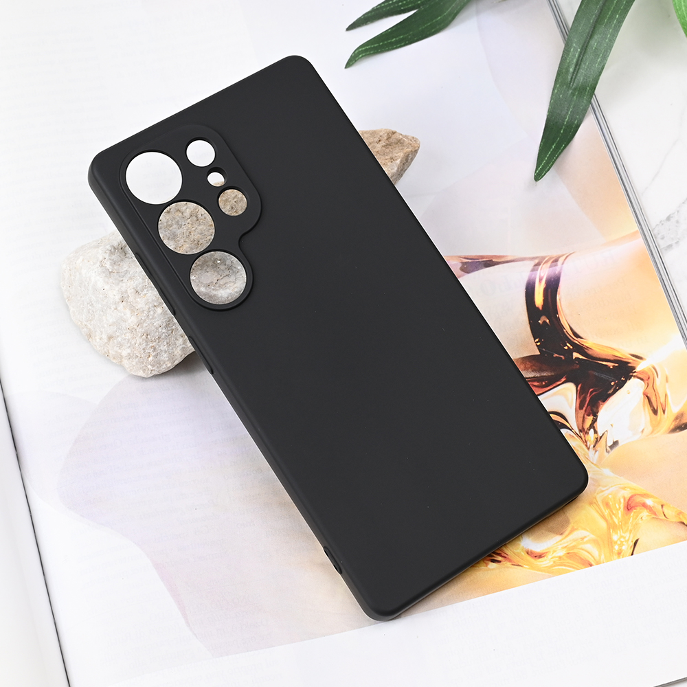 Samsung S25 Ultra Soft Velvet silikonska futrola (Black) - Mgs mobil Niš