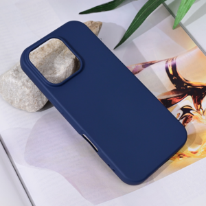 iPhone 16 Pro Soft Velvet silikonska futrola (Blue) - Mgs mobil Niš