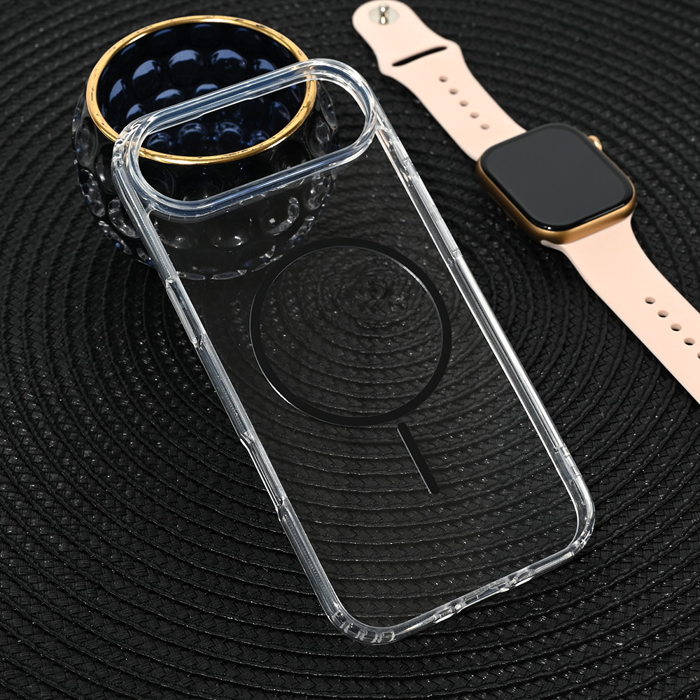 iPhone 17 Air Magsafe Color Line silikonska maska (Black) - Mgs mobil Niš