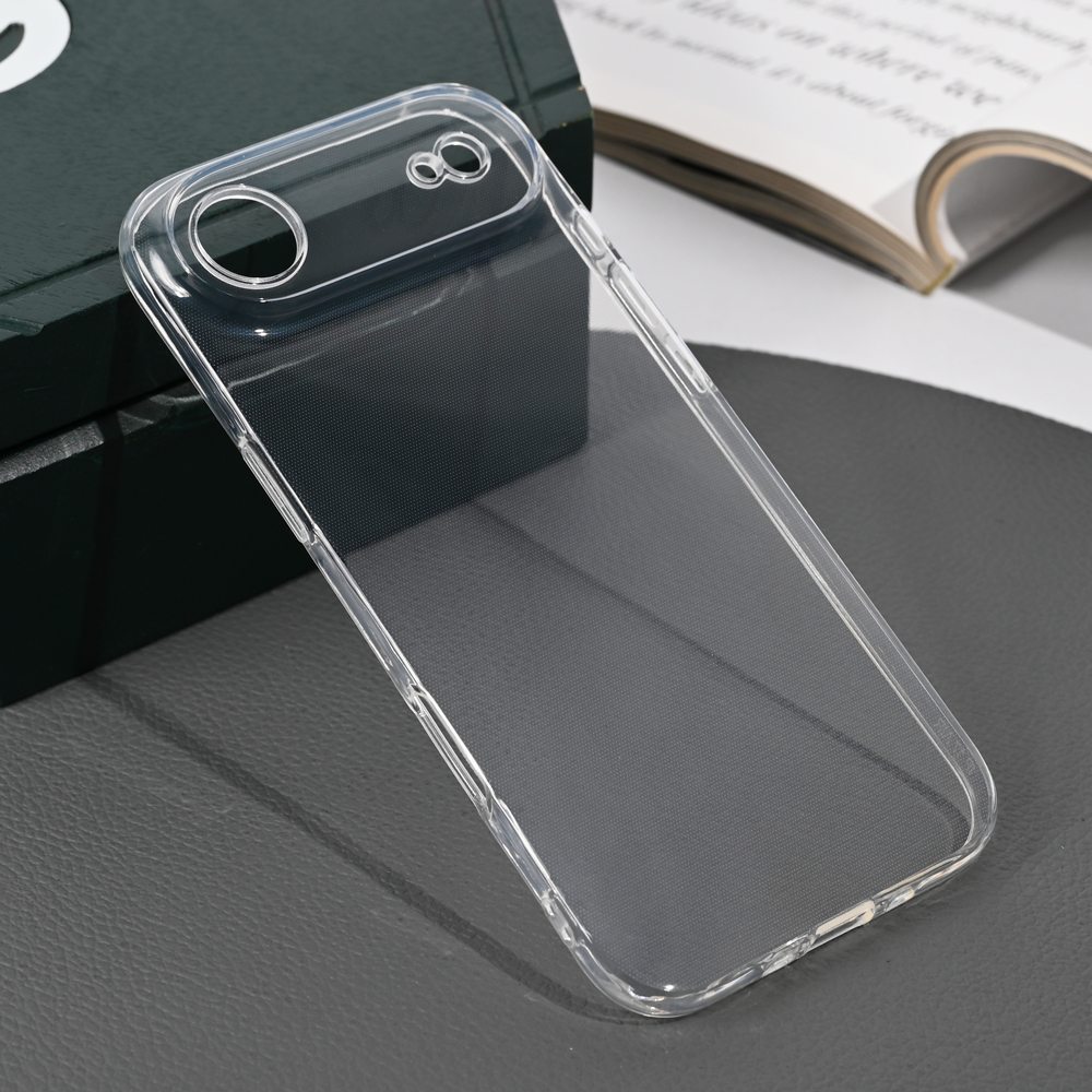 iPhone 17 Air silikonska maska (Transparent)- Mgs mobil Niš