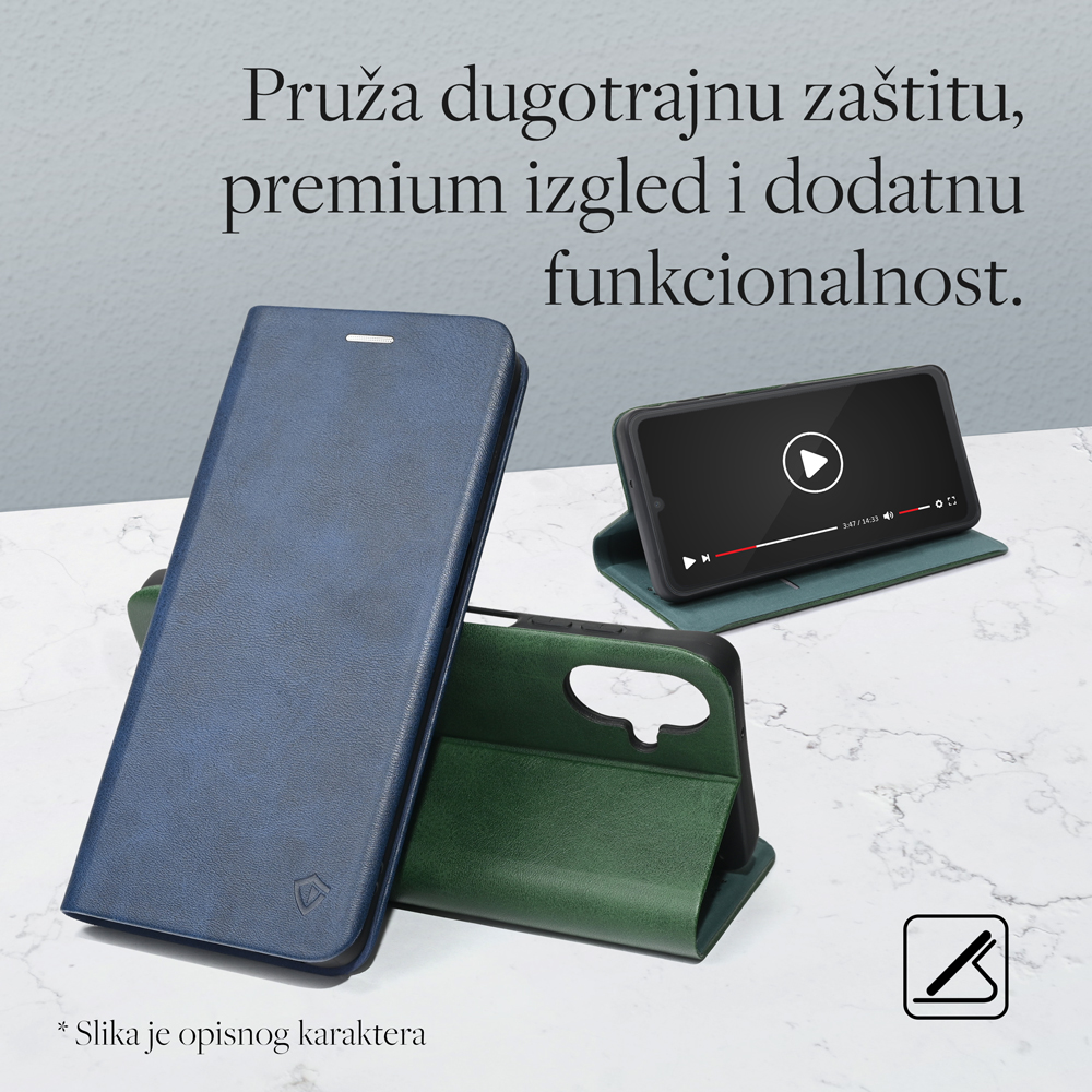 Samsung A17 futrola na preklop Elelgant Flip (Green) - Mgs mobil Niš 1 Samsung A17 futrola na preklop Elelgant Flip (Green) - Mgs mobil Niš