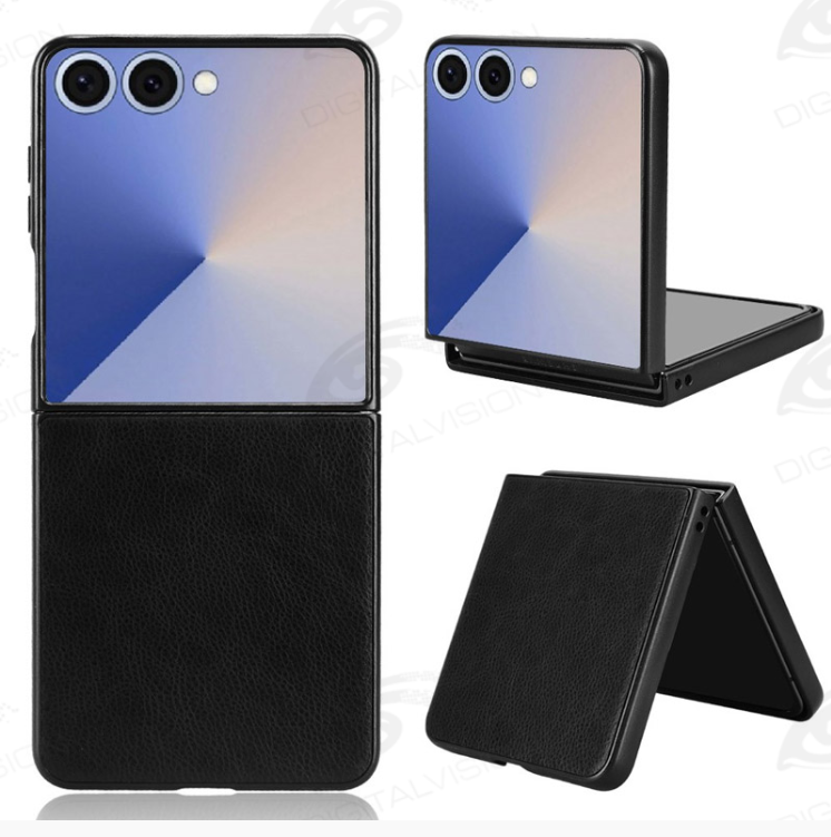 Samsung Z Flip 7 Leather futrola (Black) - Mgs mobil Niš