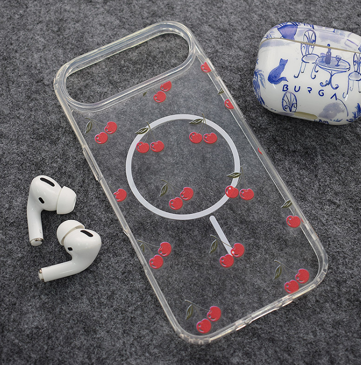 iPhone 17 Air Magsafe Print silikonska maska (Cherry) - Mgs mobil Niš