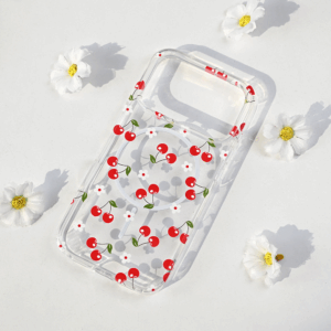 iPhone 17 Pro Magsafe Print silikonska maska (Cherry) - Mgs mobil Niš