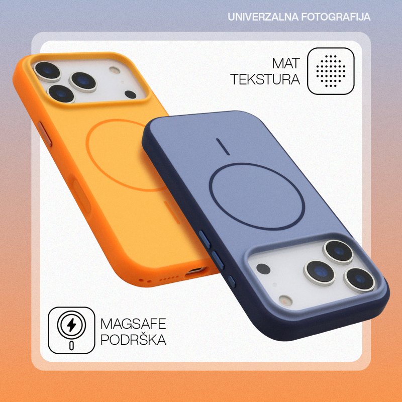 iPhone 17 Pro Chrome magsafe futrola (Orange) - Mgs mobil Niš