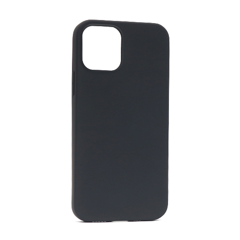 iPhone 12 silikonska futrola Gentle Color (Black) - Mgs mobil Niš